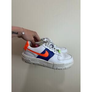 Nike Air Force 1 Pixel 'White Concord Crimson' Womens Sz 9.5 - Nice Condition!